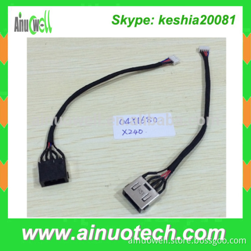 Laptop DC Jack for Lenovo X240 FRU 04Y1680 power jack with Cable laptop female connector